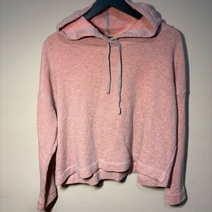 Free People Pink Slouchy Knit Hoodie | Women’s Small